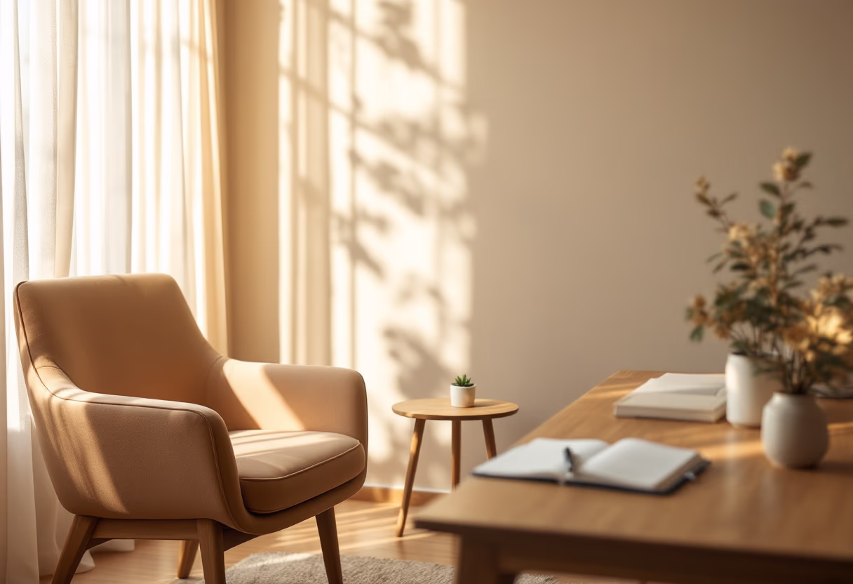 image of a modern workspace (for a personal coach & consultant)